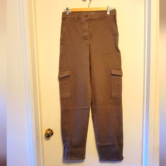 Aritzia Brown Straight Leg Pants - Picture 1 of 6